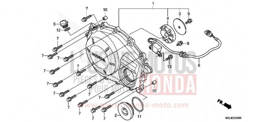 PANNEAU CARTER-MOTEUR D. CBF1000FAC de 2012